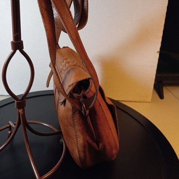 Vilenca Holland Light Brown Soft Leather Crossbody bag - Picture 4 of 12